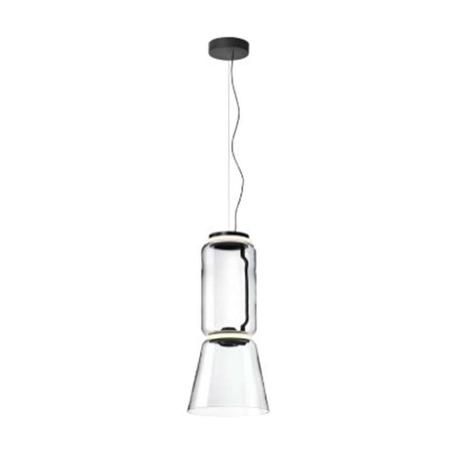 Noctambule F0268000 Suspension 1 Low Cylinder and Cone Suspension Lamp