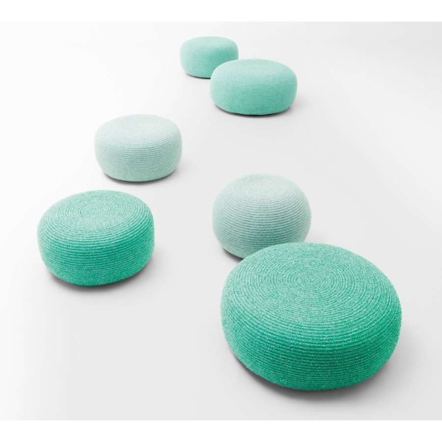 Otto B68A Outdoor Round Pouf