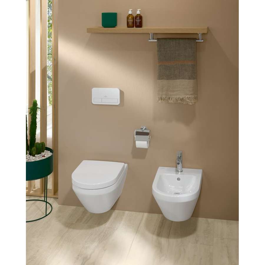 Architectura 4694C001 Wall-mounted Washdown Toilet, with 8M73S101 Seat & Cover