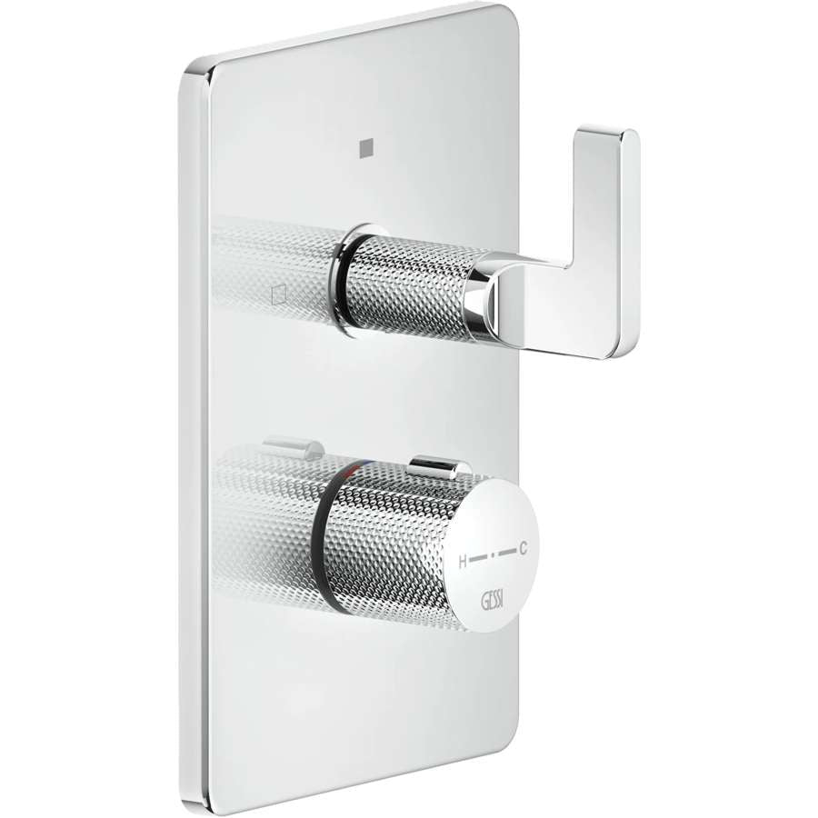 Inciso 58134.031 Thermostatic mixer with two-way diverter (09269.031 Concealed part to be ordered separately)