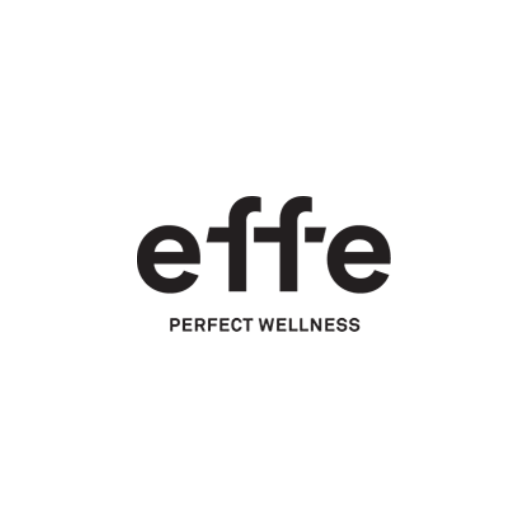 Logo of effe with 'Perfect Wellness' text on a white background