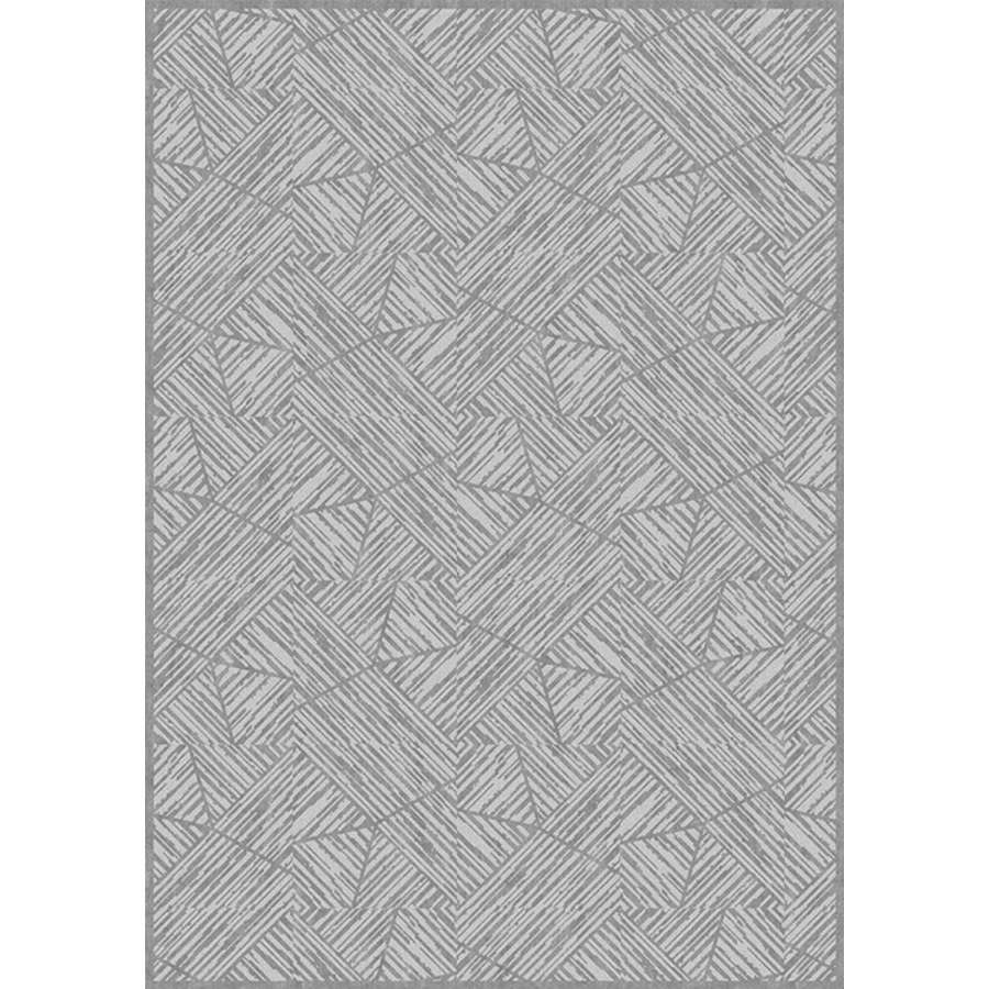 Circular Collection/Scratches Stream Eco Hand-Tufted Cut & Loop Pile Relief Rug