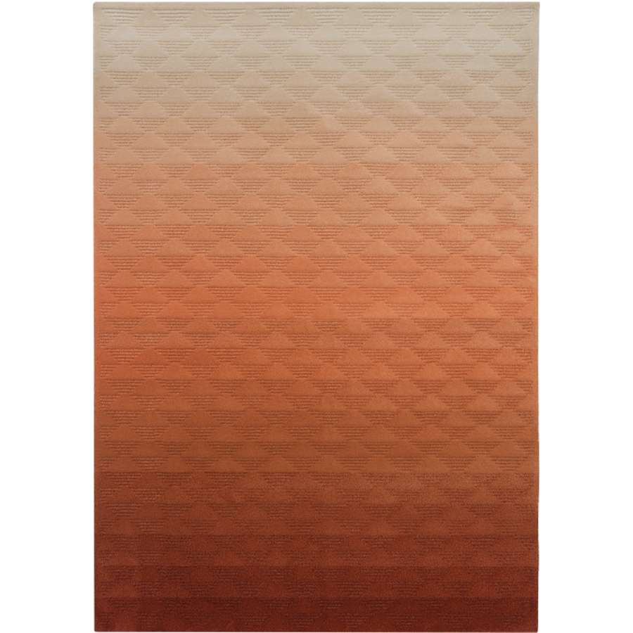 Fusion Collection Saltfarm Eco Orange Hand-Tufted Cut & Loop Pile Relief Rug