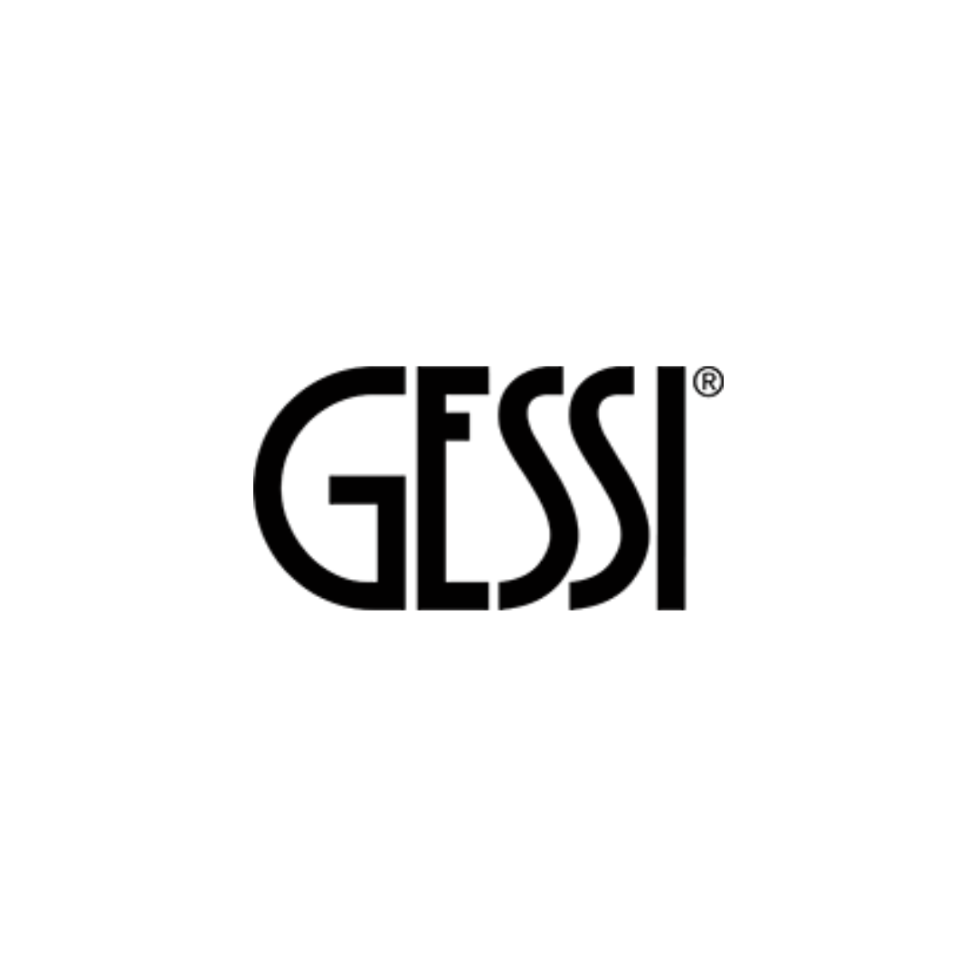 Black 'GESSI' logo on a white background