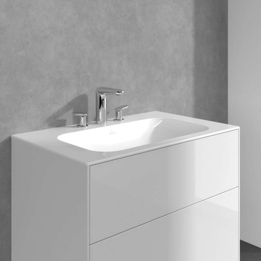 Antao TVW11100100061 Three-Hole Basin Mixer with push-open waste