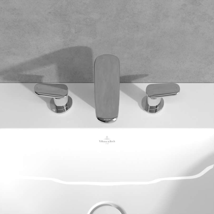 Antao TVW11100100061 Three-Hole Basin Mixer with push-open waste