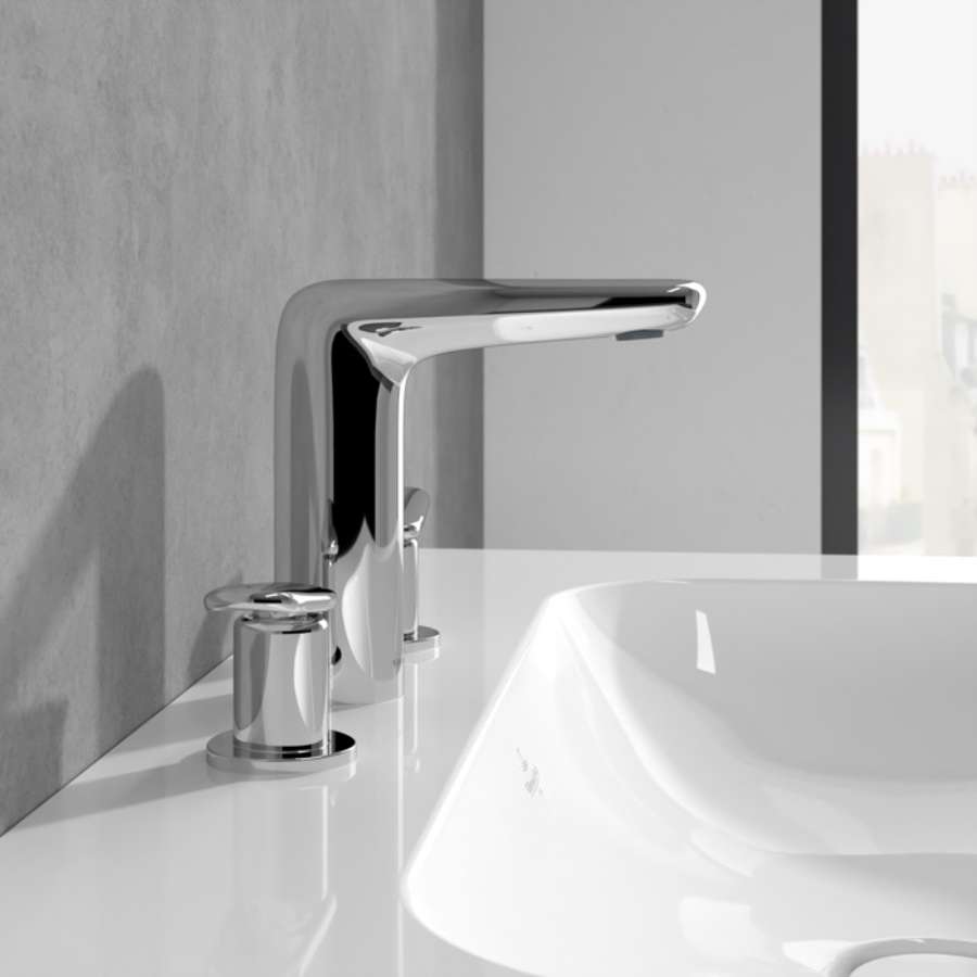 Antao TVW11100100061 Three-Hole Basin Mixer with push-open waste