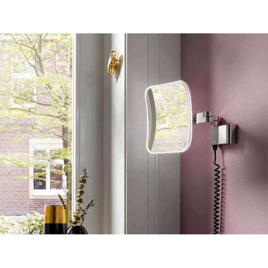 Evo 109506050 Wall Mounted LED Shaving And Cosmetic Mirror